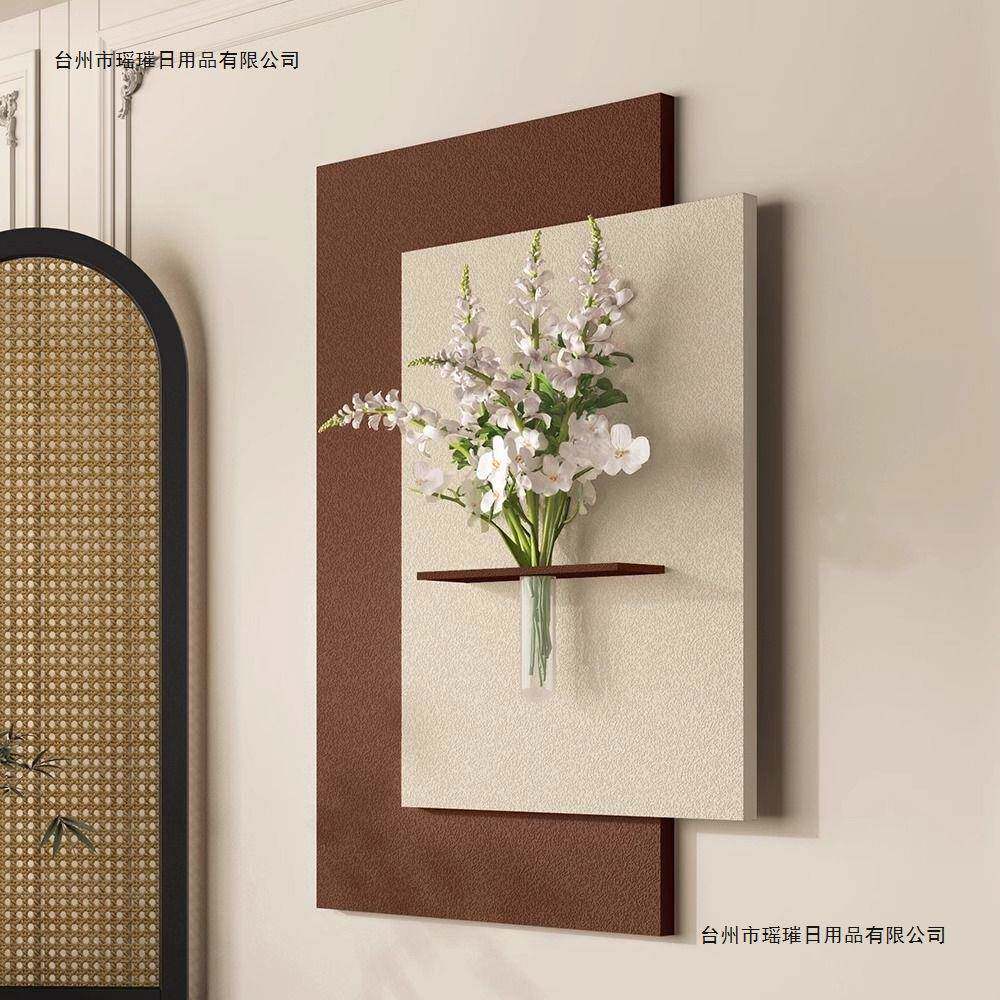 水培植物挂墙壁画立体砂岩玄关装饰画餐厅挂画立体高级感卧室挂画