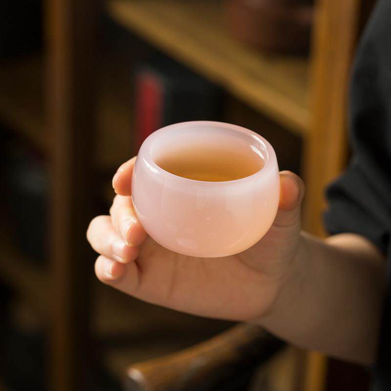 贵粉玉瓷茶杯个人高专用单人杯功夫茶具档品茗杯主TZX杯喝茶妃茶