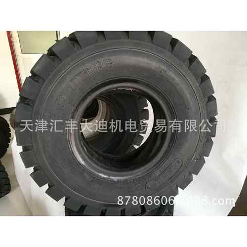 厂家直销叉车轮胎实心轮胎充气轮胎650-10叉车3吨配套实心轮胎