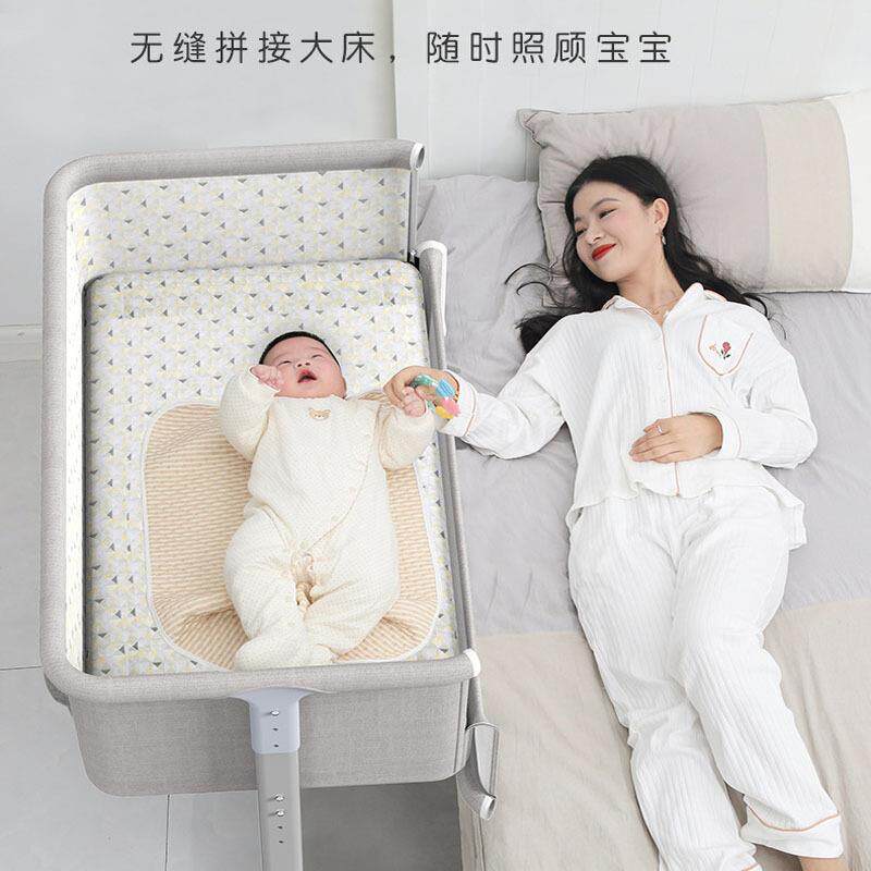 接拼婴儿床0宝-2岁新生幼儿床宝摇床bb儿童床多功465能可叠折床边
