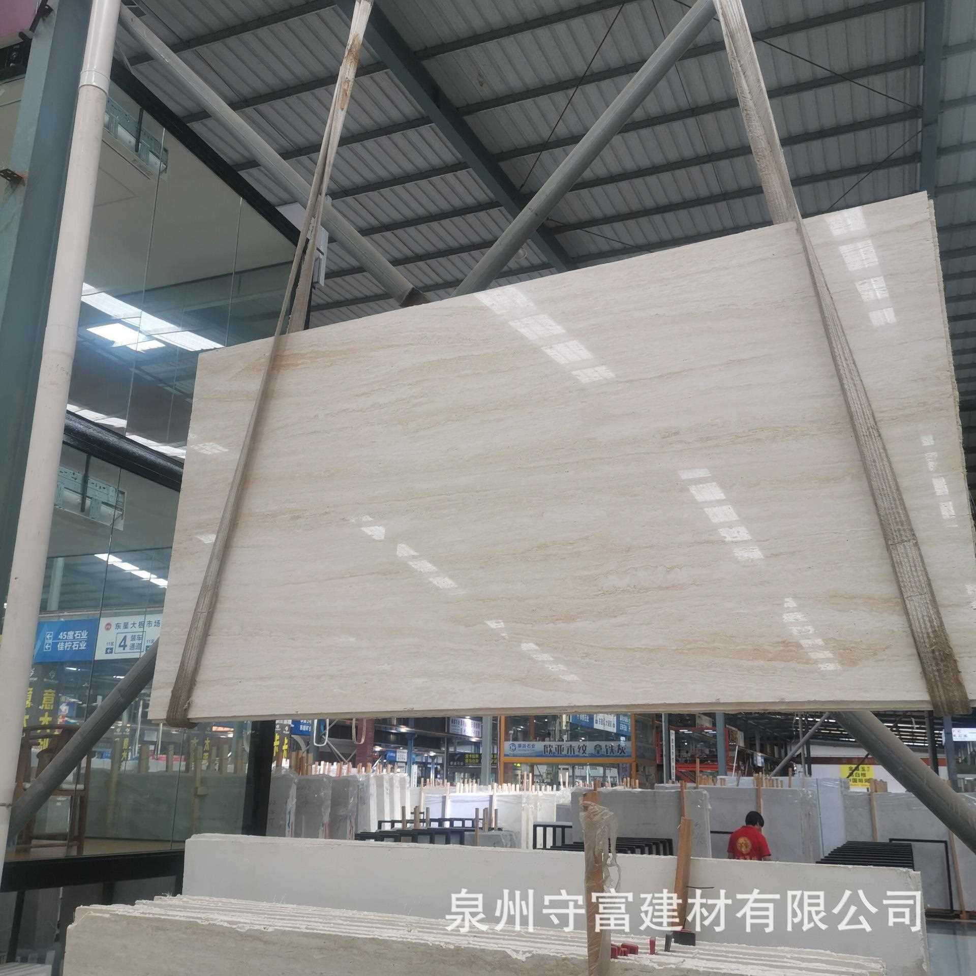 意779大利超大白洞石大理板石毛板理石墙欧面式电视背景墙洞石边