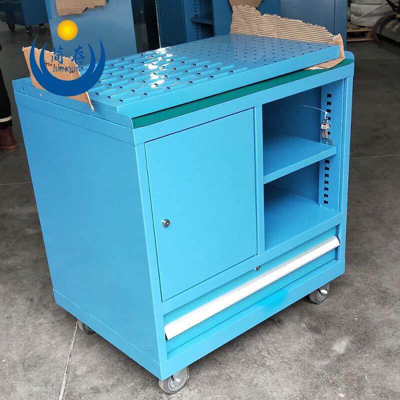 双开门组合工具车静音推车重型工具柜工具挂板作业车单开门置物柜