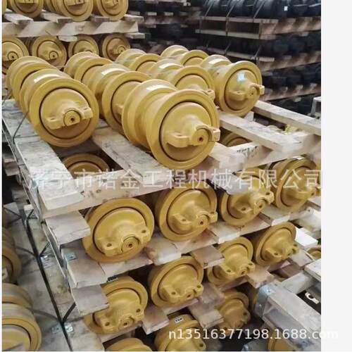 三一245链条支重轮挖掘机履带总成引导轮全车底盘件