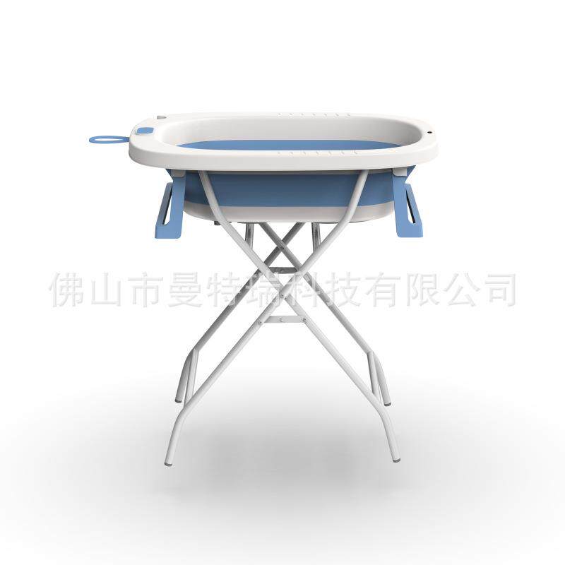 免弯腰宠物洗澡盆折叠浴盆猫咪小狗浴桶沐浴盆加高架子支架澡盆子