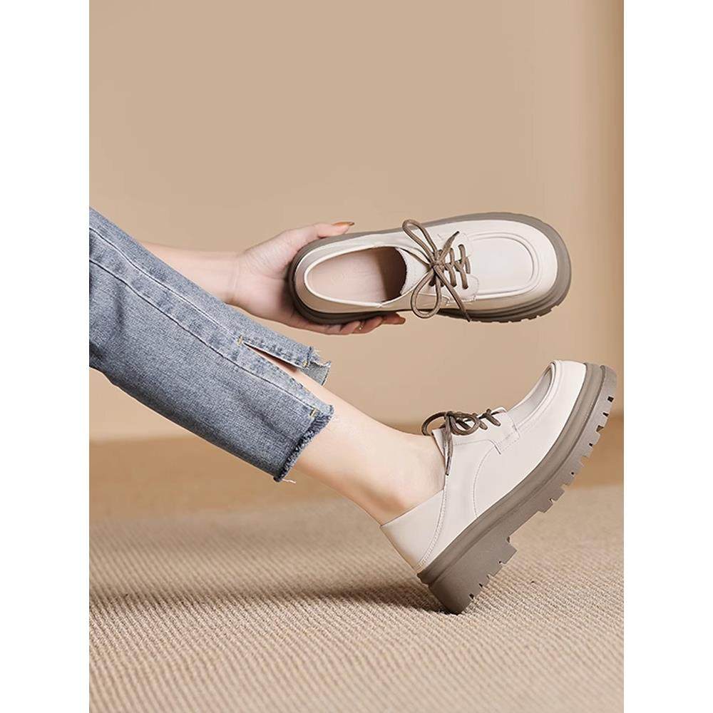 小皮鞋2026新款深口粗跟单鞋洛丽塔鞋子厚底乐福鞋0121k,女鞋,乐福鞋（豆豆鞋）,淘宝优惠券,粉丝福利购,淘宝优惠卷