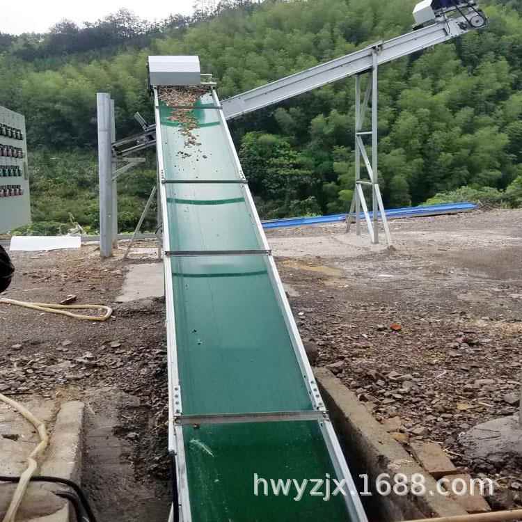 传送带式清粪机图片蛋鸡养殖自动化履带式清粪机