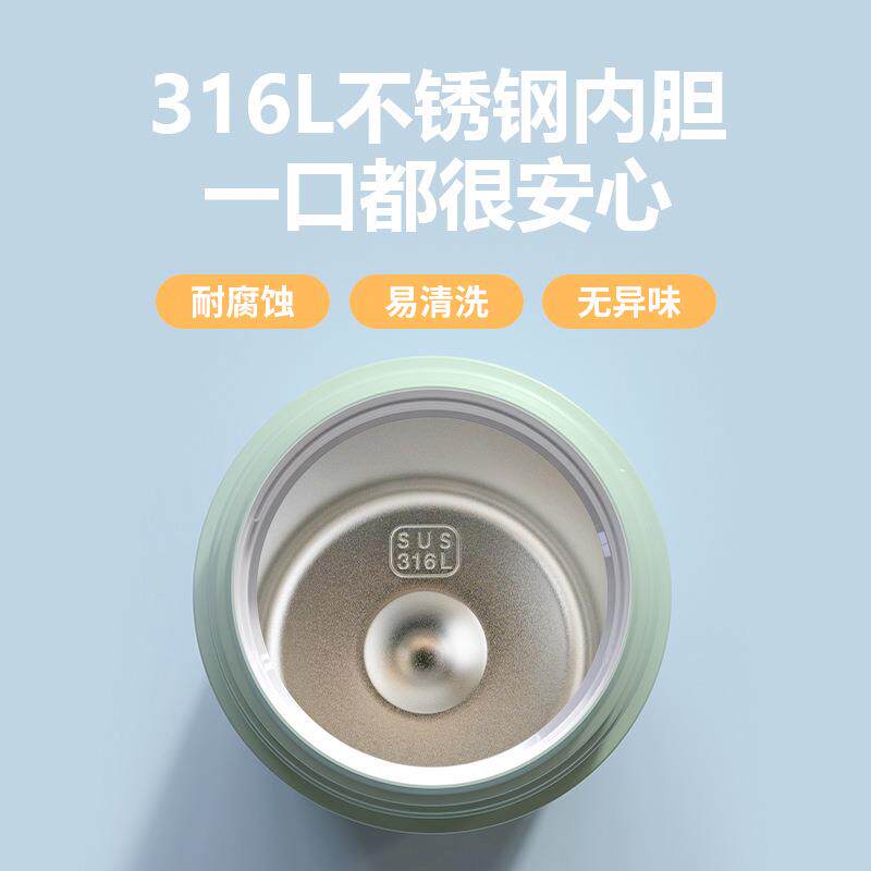 新款直销陶瓷焖烧杯304不锈钢女大容量1L保温饭盒家用便携闷烧杯