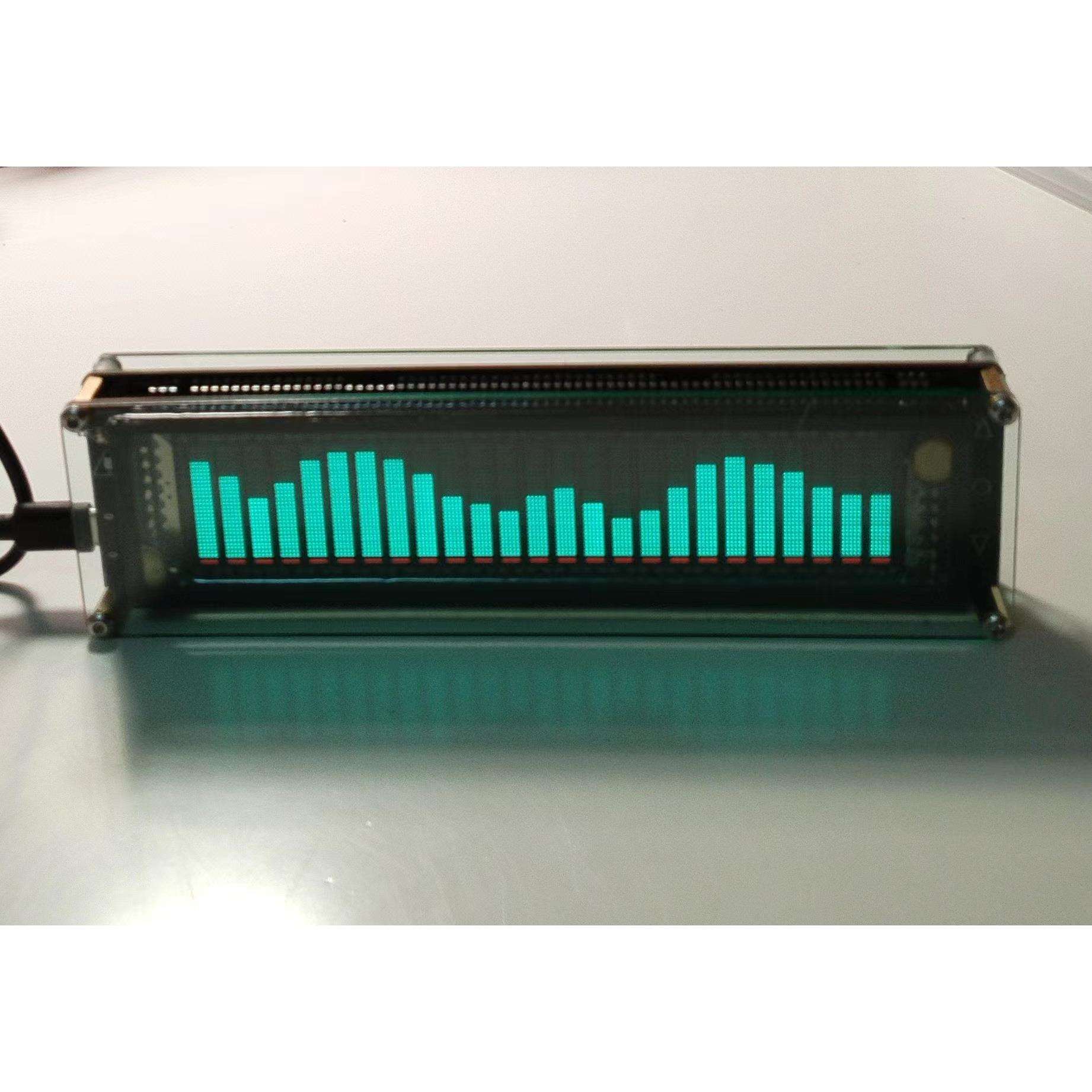 AK2515VFD声控音乐频谱指示灯电子数字时钟声控线控都可