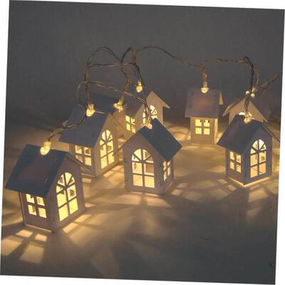 1.5M 10pcs LED Christmas Tree House Style Fairy Light Led灯0