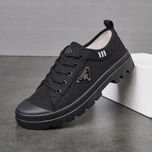 低帮耐磨户外登山鞋 工地男透气防滑轻便工作徒步解放鞋 3522劳保鞋