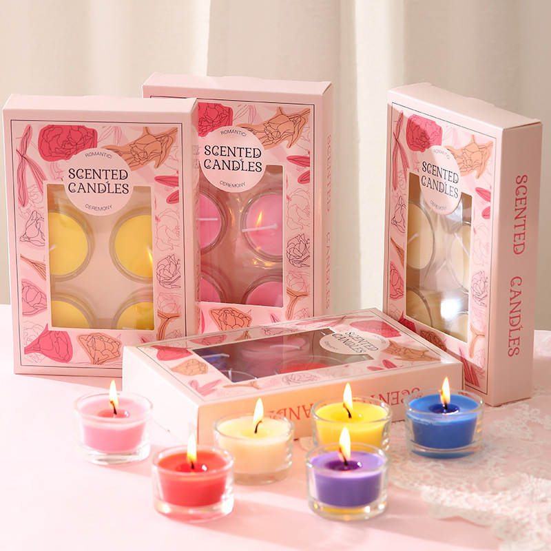 玻璃杯蜡烛蜡烛油香香型糖果蜡片