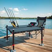 厂家批发碳素钓台超轻超稳防滑耐磨折叠便携碳纤维钓台钓鱼台