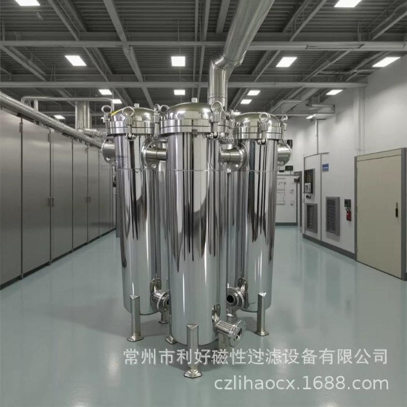 304不锈钢管道式过滤器化工品滤芯除铁磁棒强磁磁性过滤设备