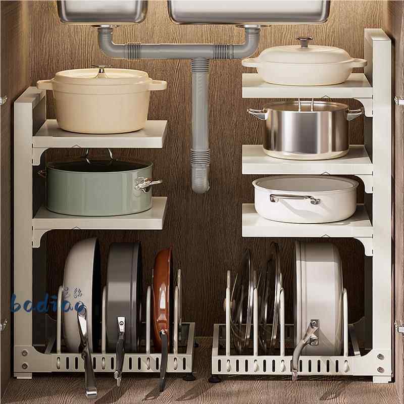 橱柜锅具放锅架分层厨房家用台面多功能落地下水槽多层收纳置物架,家庭/个人清洁工具,水槽沥水袋,淘宝优惠券,粉丝福利购,淘宝优惠卷