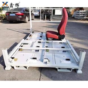 供应汽车左右前排座椅料架可折叠仓库金属汽车座椅转运料架