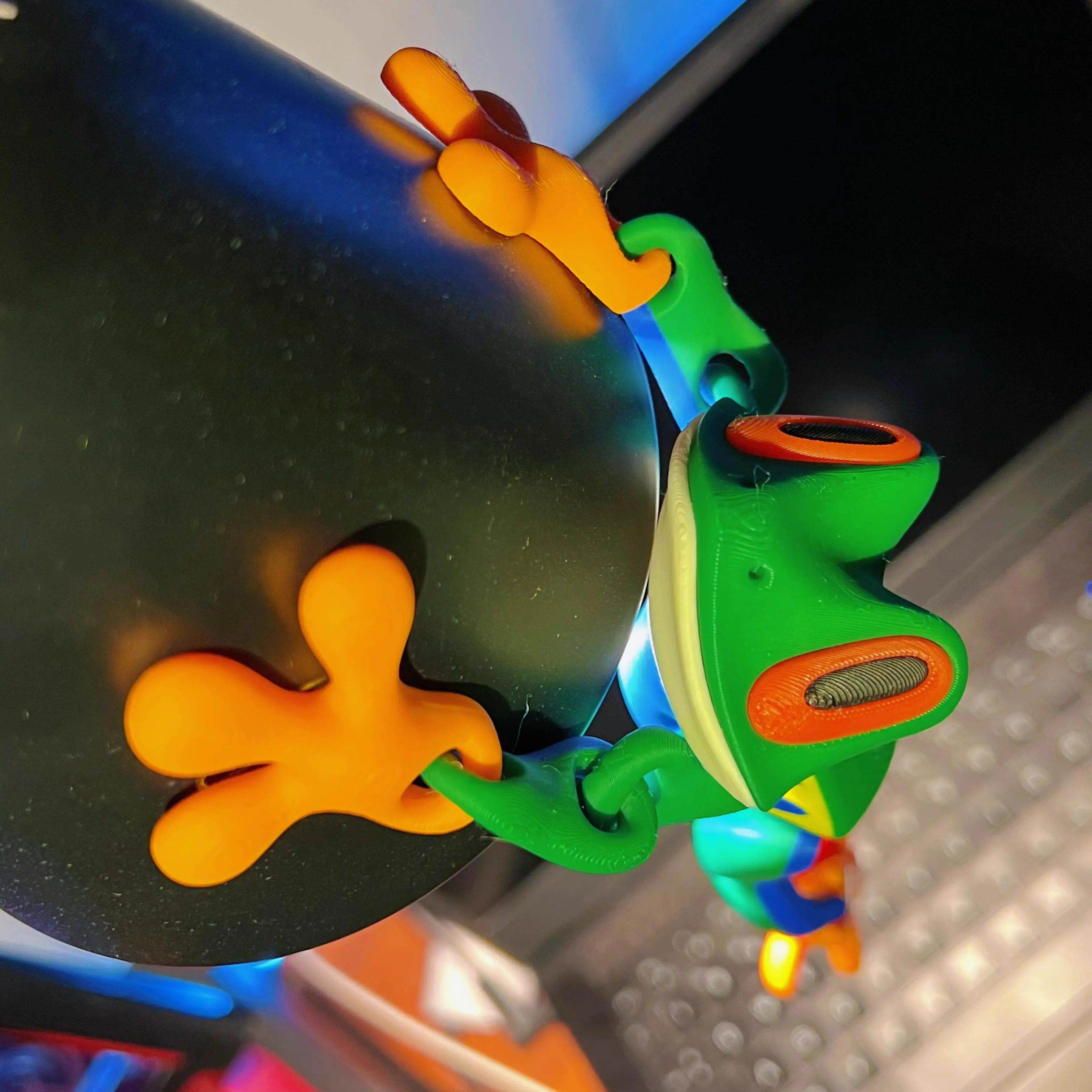 3d打印磁吸树蛙三d青蛙模型可活动儿童玩具造景装饰摆件解压玩具