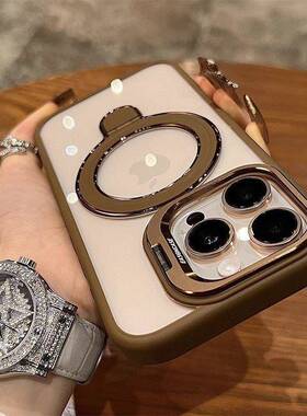 宁宁 高级镜头盖支架磁吸透明带镜头膜男女Phone17Pro MobileCase