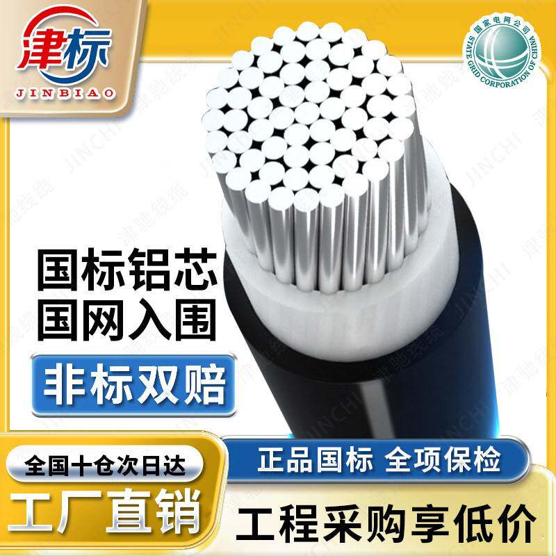 国标铝芯电缆线单芯铝电缆16 35 95 120 240 300 630平方铝线电线