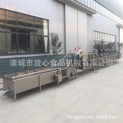 菠菜清洗机全自动气泡清洗机加高压喷淋蔬菜自动清洗机厂家