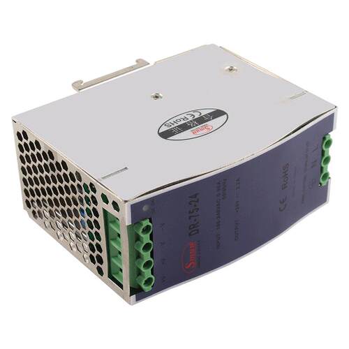 供应CE认证 24V3.2A 导轨式开关电源 24V电源 75W直流电源