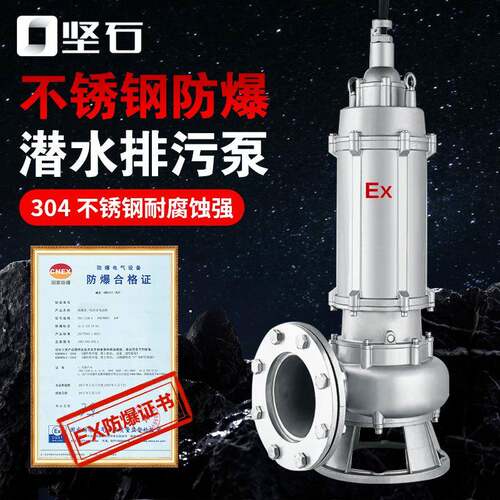 304不锈钢抽液深水泵5.5kw耐腐型不锈钢防爆污水泵不锈钢防爆泵