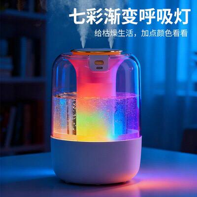 Dual Mist Humidifier with Night Light for Bedroom