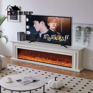 欧爆款 饰取美式 壁式 炉饰柜 实木壁炉电架壁炉593电暖视柜壁炉芯装