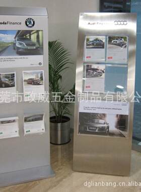 厂家定制不锈钢展示架指示牌旋转广告牌支架落地式红酒架商店货架