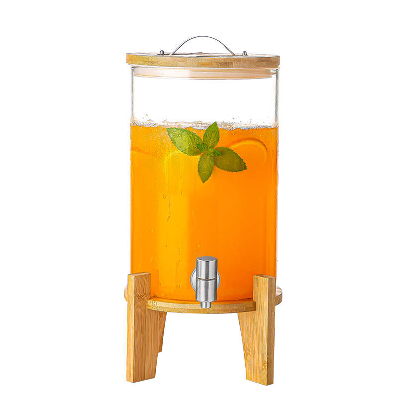 耐高温玻璃青梅泡酒瓶带龙头泡酒坛葡萄酿酒瓶可乐饮料密封罐之满