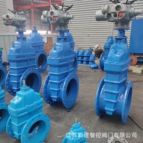 Z945X-16QDN400法兰式开关电动闸阀AC80V现场操控液晶显示开度