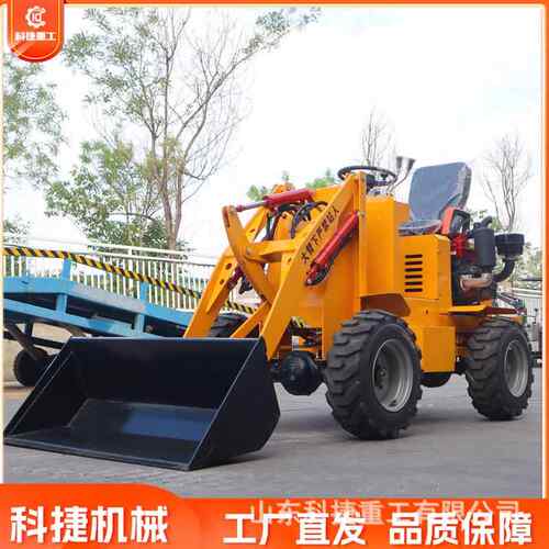 建筑工地推土车养殖厂清粪车农用电动抓草机柴油小铲车装载机