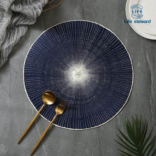 Round Placemats Coasters Braided coffee Place Mats 圆形餐垫