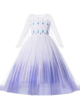 Elsa Anna Princess Dress Girl Kid Birthday Party Carnival Cl