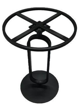 休铁艺简约圆架茶桌腿支架DHC圆形餐台桌组合边几岩板桌闲桌脚几