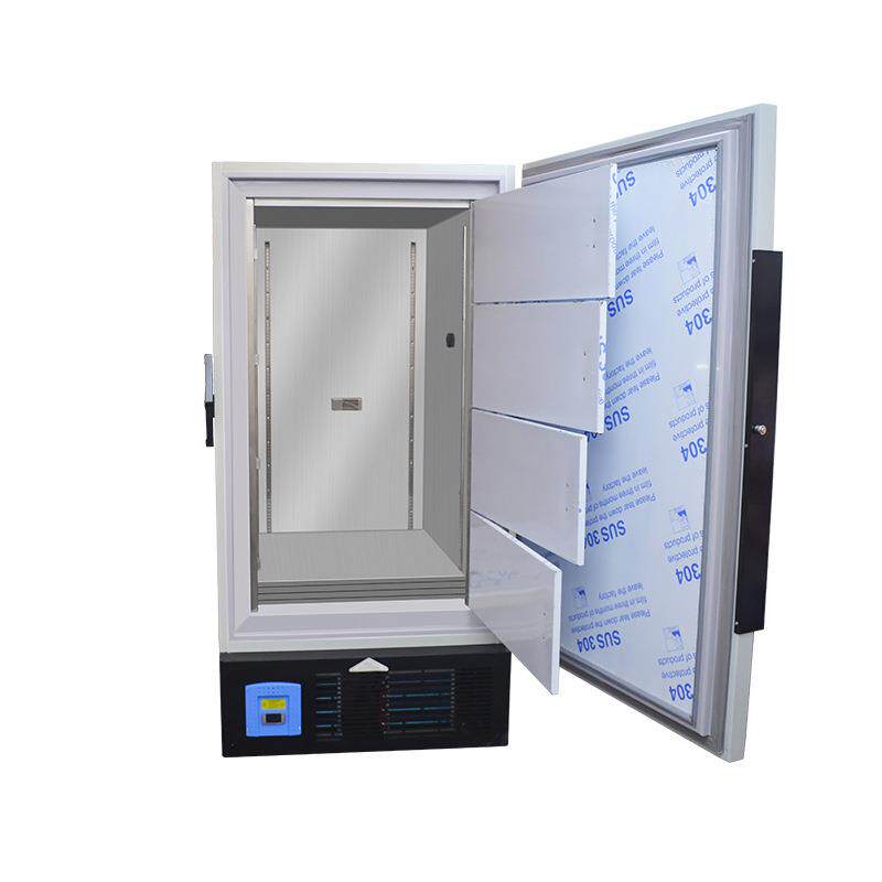 小型实验室超低温试验箱卧式超低温冰箱零下45℃负60度液氮速冻柜