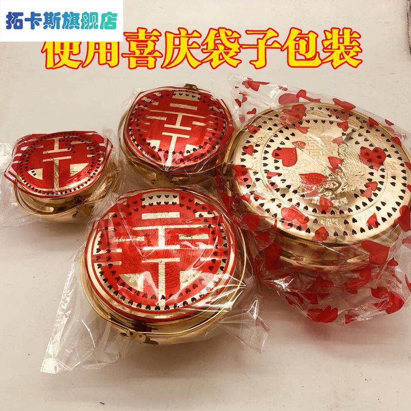 婚庆用品铜火炉婚礼火冲结婚火铳囱暖手脚炉铜火盆旺火盘陪嫁嫁妆