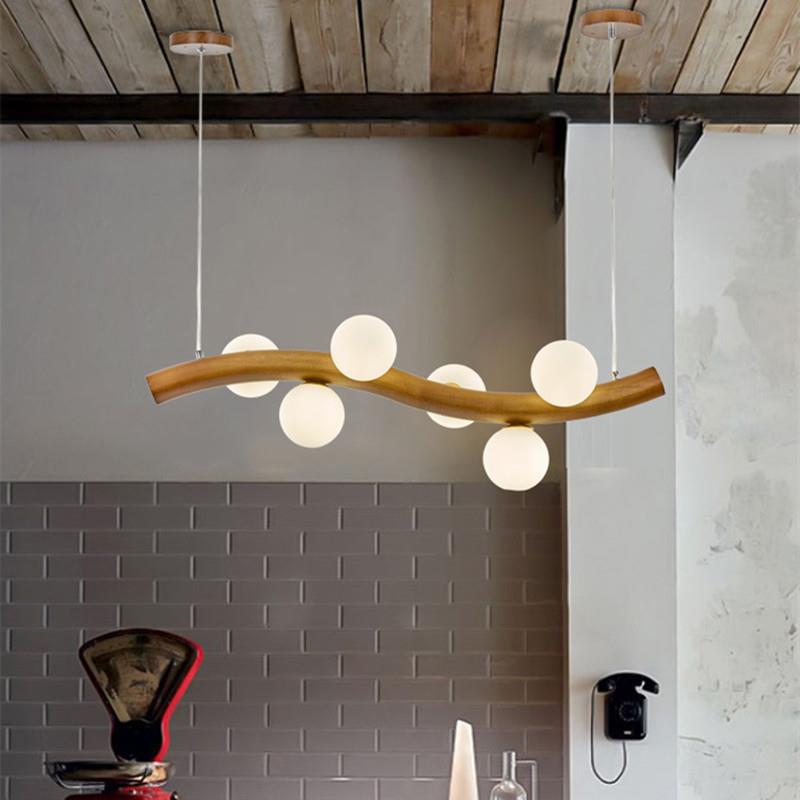 现代简约茶室民宿饭馆吧台新款大气风灯具新中式禅意长条吊灯