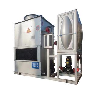 注塑机冷却塔小型闭式冷却塔低噪音横流冷水塔不锈钢冷却水塔高效