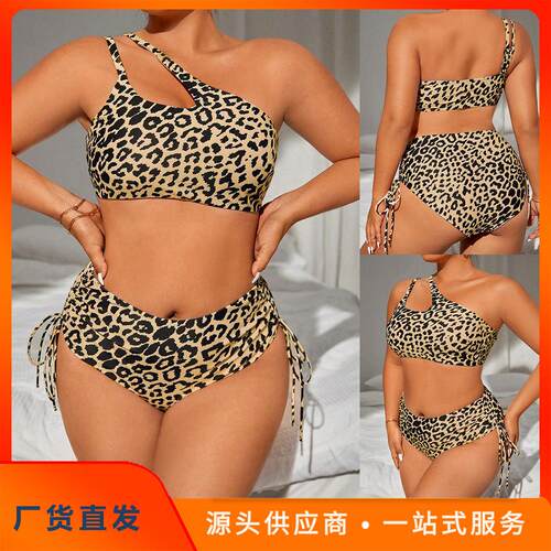 Women ' s Leopard Print Bikini Set , Wildsplash Leopard