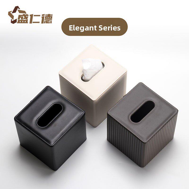 休闲家用皮革卷纸巾管创意皮革卷纸盒现代可爱的纸巾盒定制标志图片