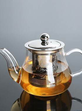 Teapot Flower Tea Coffee Pot Transparent Glass Tea Set