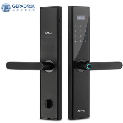 歌派P08智能指纹锁防盗门指纹密码锁电子锁C级锁芯曜石黑