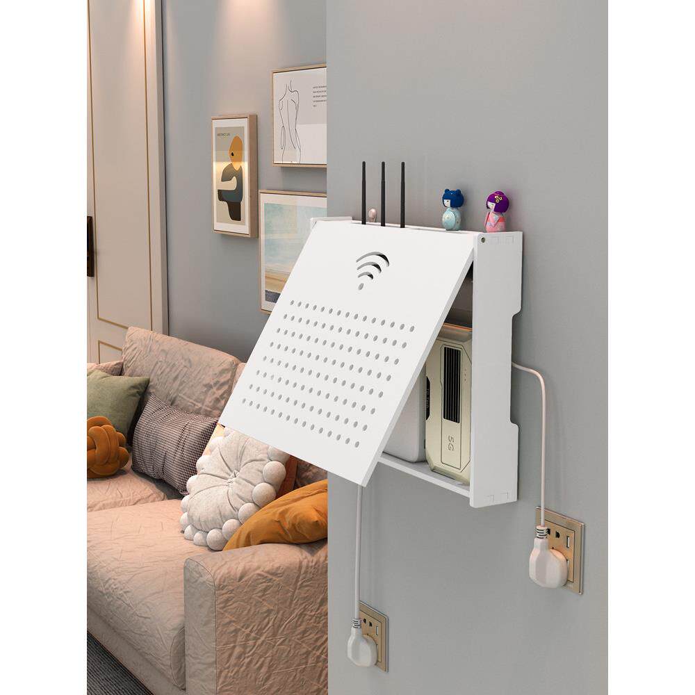wifi无线 线路由器光猫壁挂式多媒体箱弱电遮挡箱装饰画 画开 关