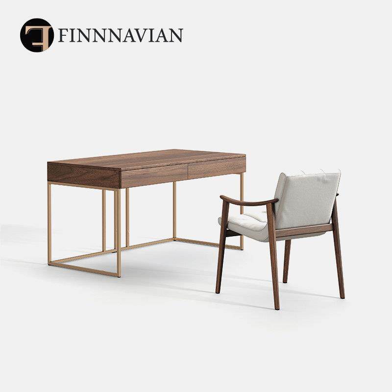 Fennavillea Inheritance意大利简约胡桃实木桌家用电脑桌（Liesl