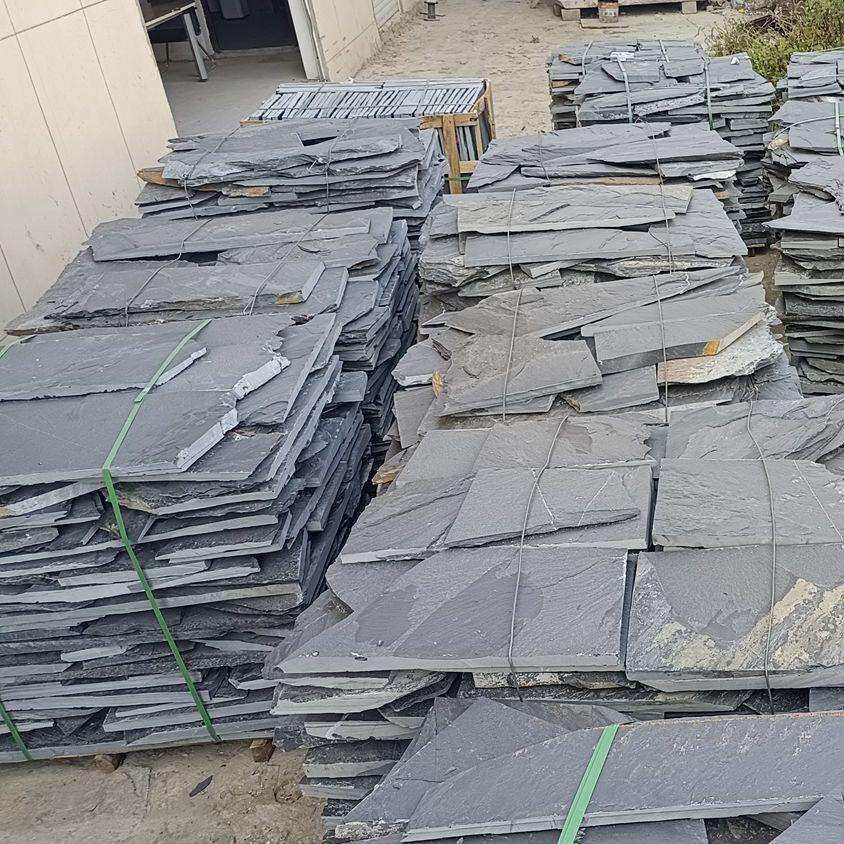 石材地砖文化户外花园公园别墅碎天然拼乱型庭院青石板铺路不规则