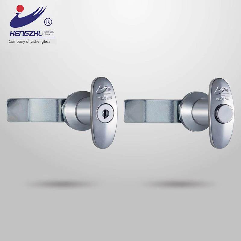 恒珠柜锁MS302-1锌合金执手锁 机械设备控制柜配电箱电柜门锁