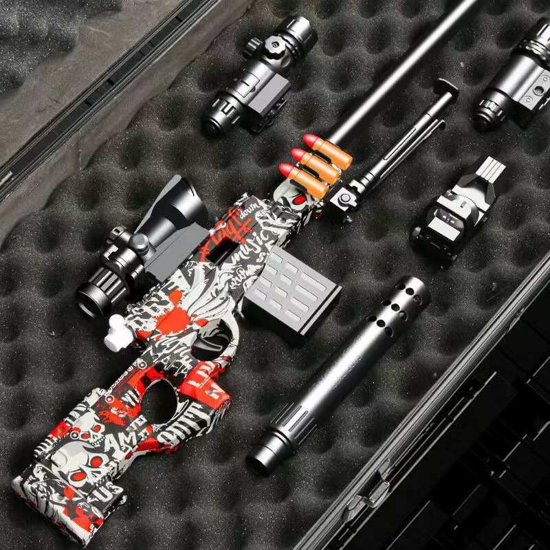 awm手动抛壳软弹m24下供弹男孩儿童玩具98K狙击枪发射软弹玩具枪