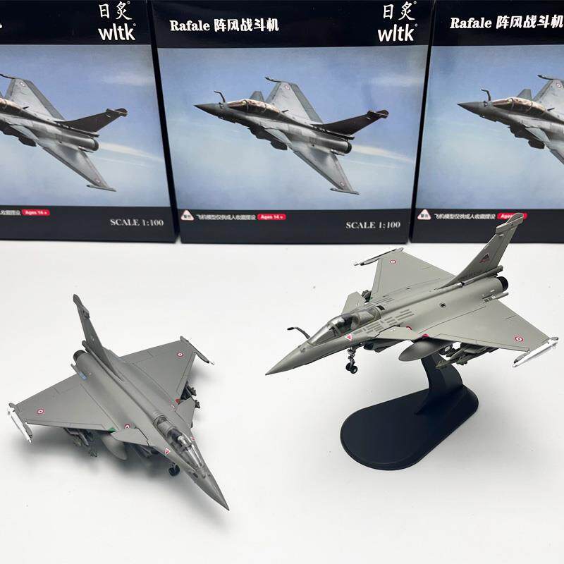 WLTK1/100法国空军阵风C战斗机合金仿真军事飞机静态模型摆件玩具