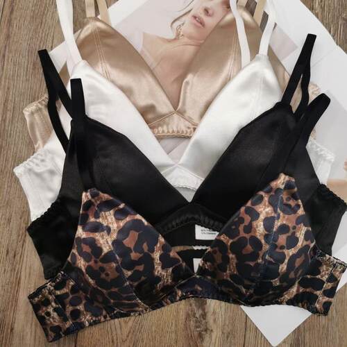 Underwear thin, seamless satin, no steel rims, large chest