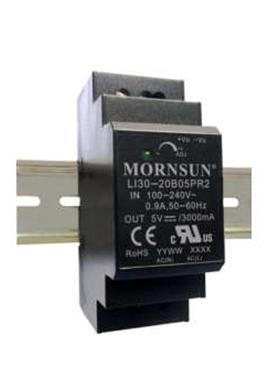 代理金升阳Mornsun AC/DC导轨式24W 12V/2A开关电源LI30-20B12PR2